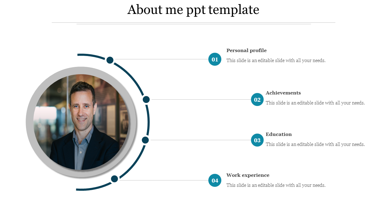 about me ppt template